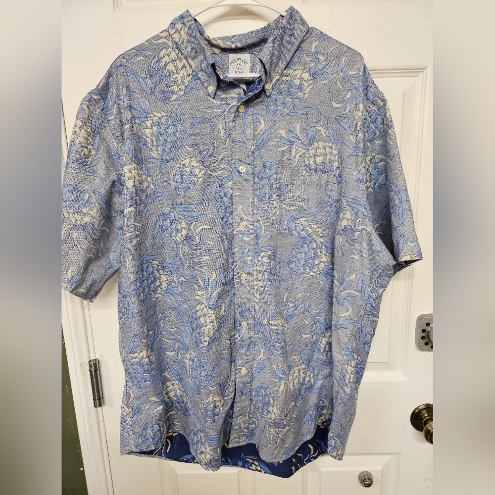 Brooks Brothers XXL Short Sleeve Button Down- Pineapple 🍍